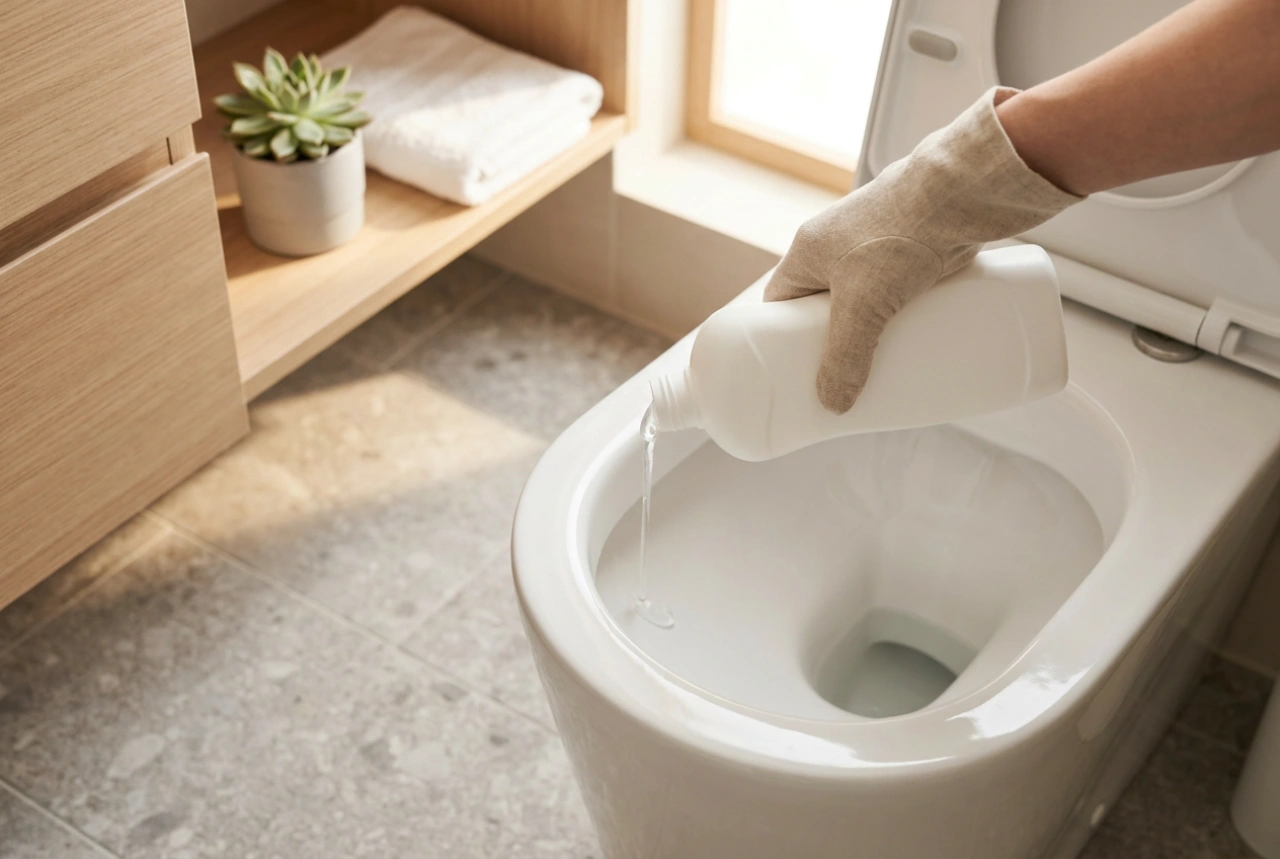 Ako správne aplikovať WC gél pod okraj toaletnej misy