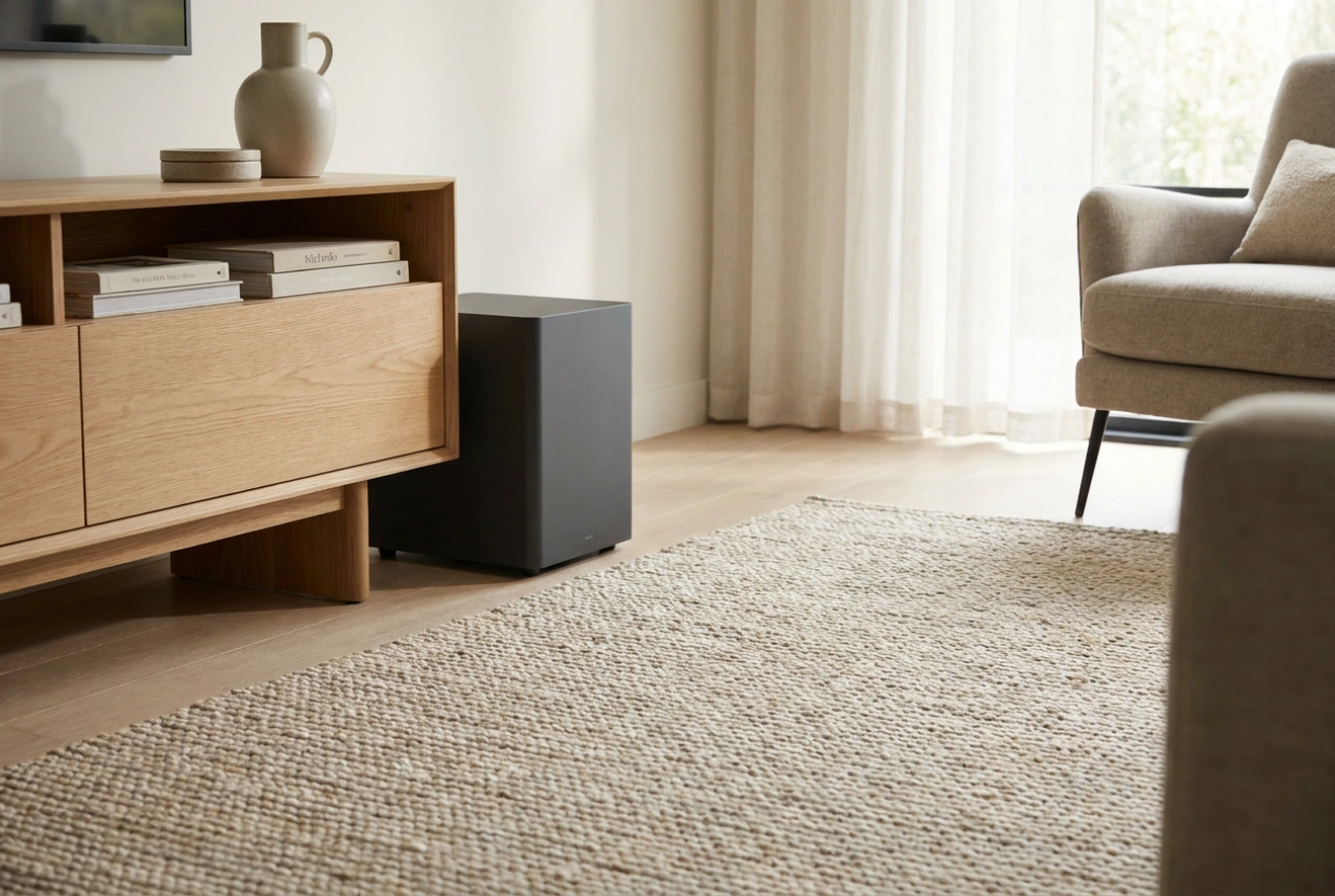 Ako správne umiestniť aktívny subwoofer v domácom kine bez rezonancie