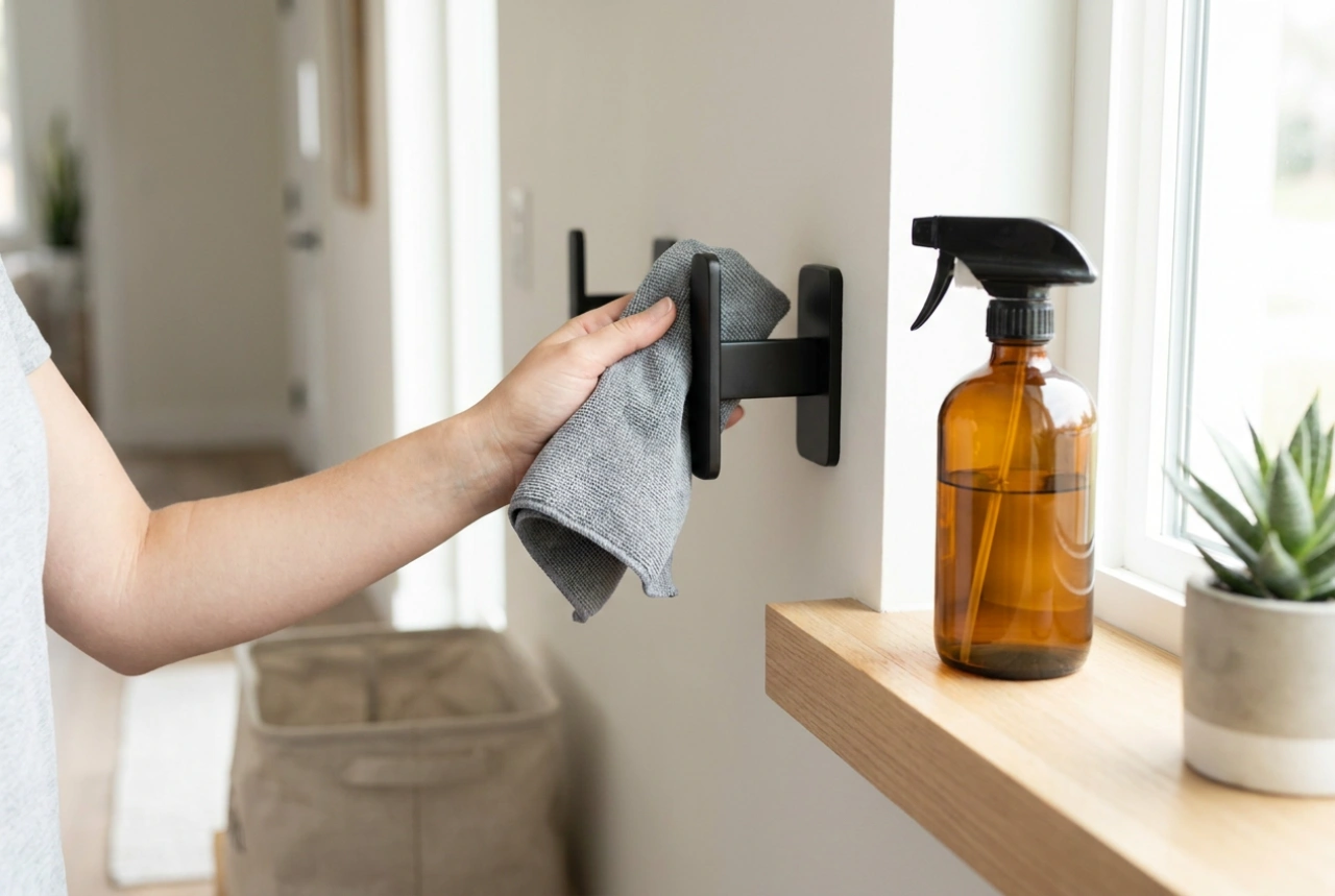 Ako čistiť kovový nástenný vešiak bez rizika korózie